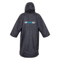 Two Bare Feet Weatherproof Classic Print 3 / 4 Sleeve Changing Robe - Black / Blue Extra Image 1 Preview
